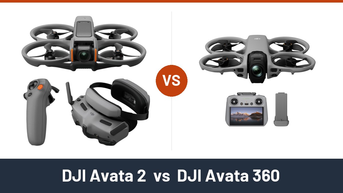 DJI Avata 2 vs DJI Avata 360 comparison